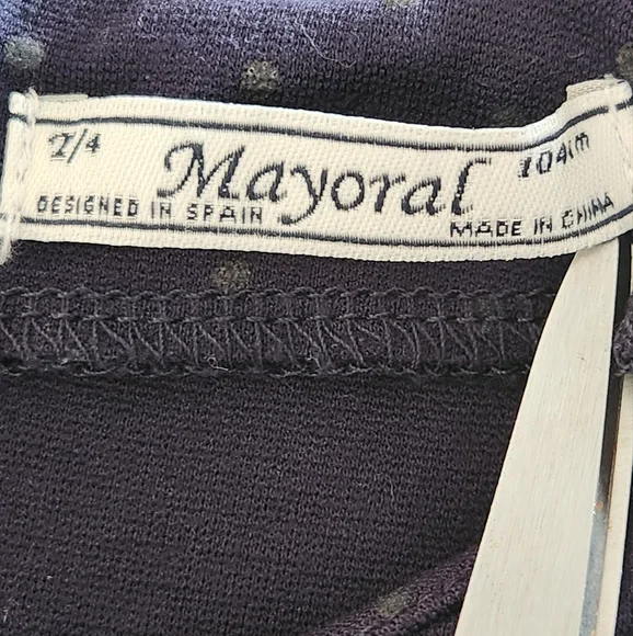 Mayoral Pleated A-Line Dress Size 4 Color Navy - Picture 2 of 10
